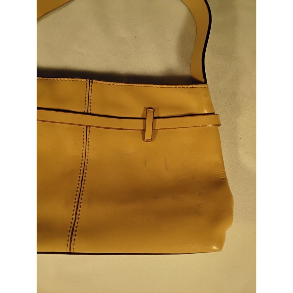 Francesco Biasia New York Golden Tan Leather Shoulder Bag - Picture 5 of 11